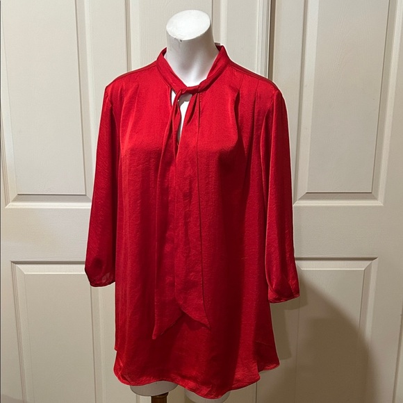 Worthington Tops - Worthington Vibrant Red Women's Blouse